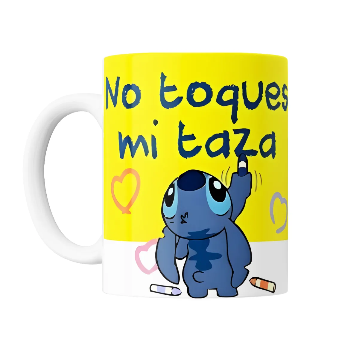 Taza de Cerámica Stitch No Toques Mi Taza - vista 2