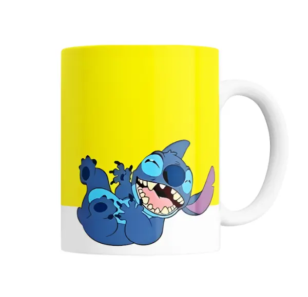 Taza de Cerámica Stitch No Toques Mi Taza