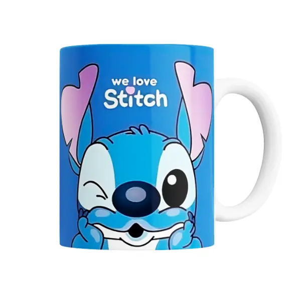 Taza de Cerámica Stitch We Love Stitch Guiño