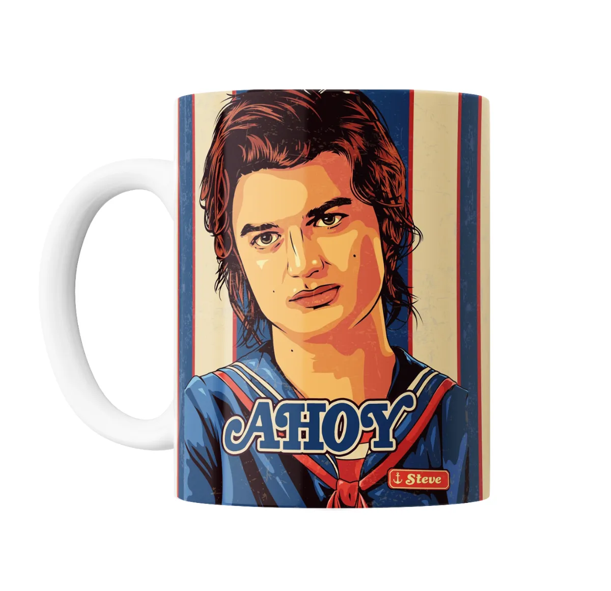 Taza de Cerámica Stranger Things Steve Harrington Ahoy - vista 2
