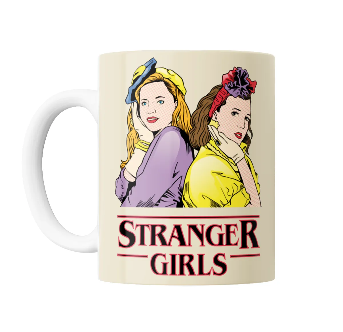 Taza de Cerámica Stranger Things Girls Eleven y Max Retro - vista 2