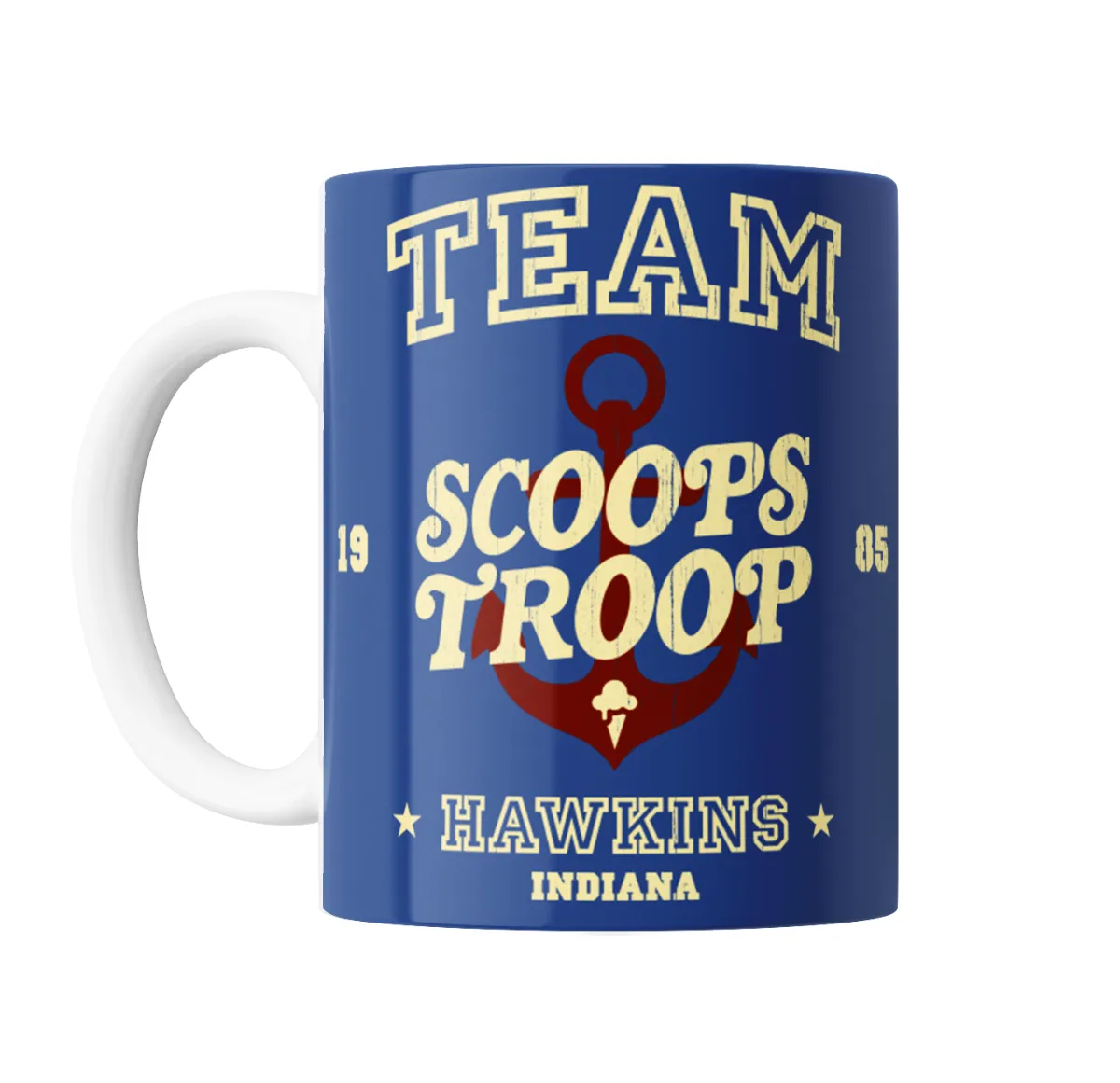 Taza de Cerámica Stranger Things Team Scoops Troop Hawkins - vista 2