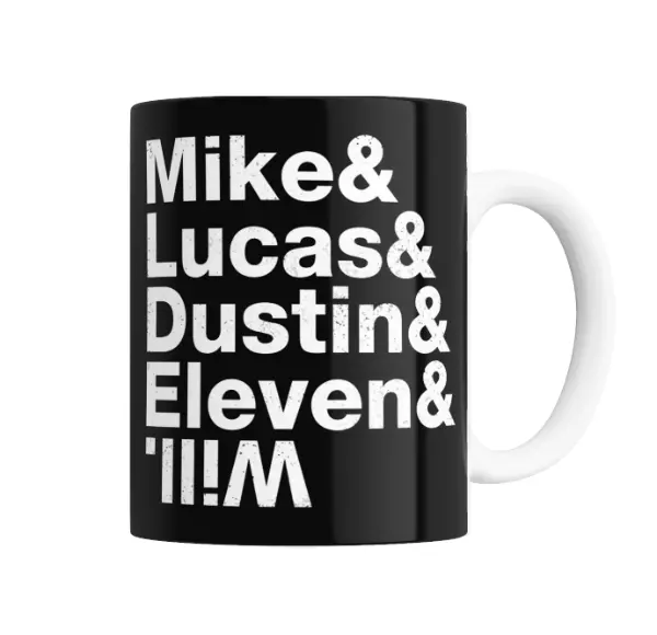 Taza de Cerámica Stranger Things Mike Lucas Dustin Eleven y Will