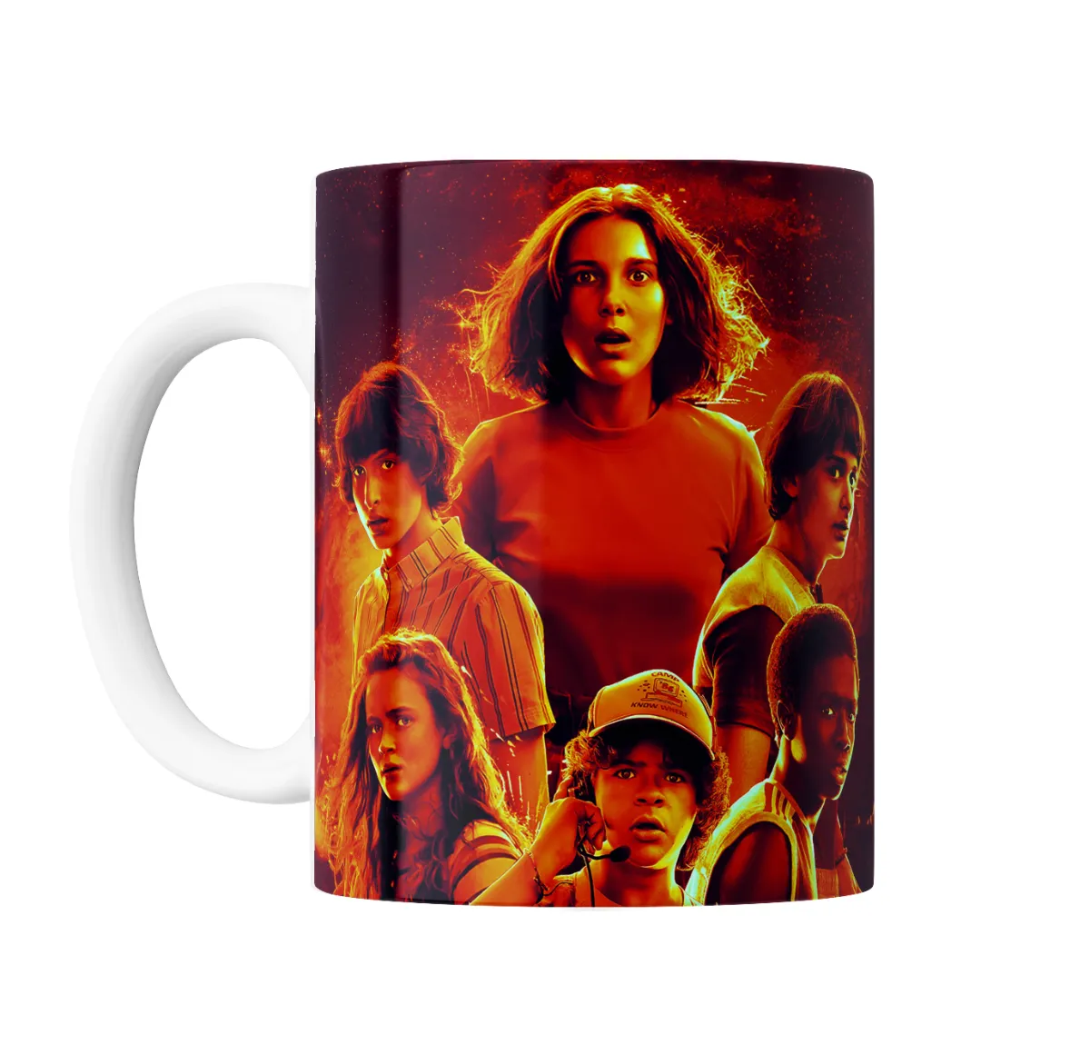Taza de Cerámica Stranger Things Eleven y el Grupo - vista 2