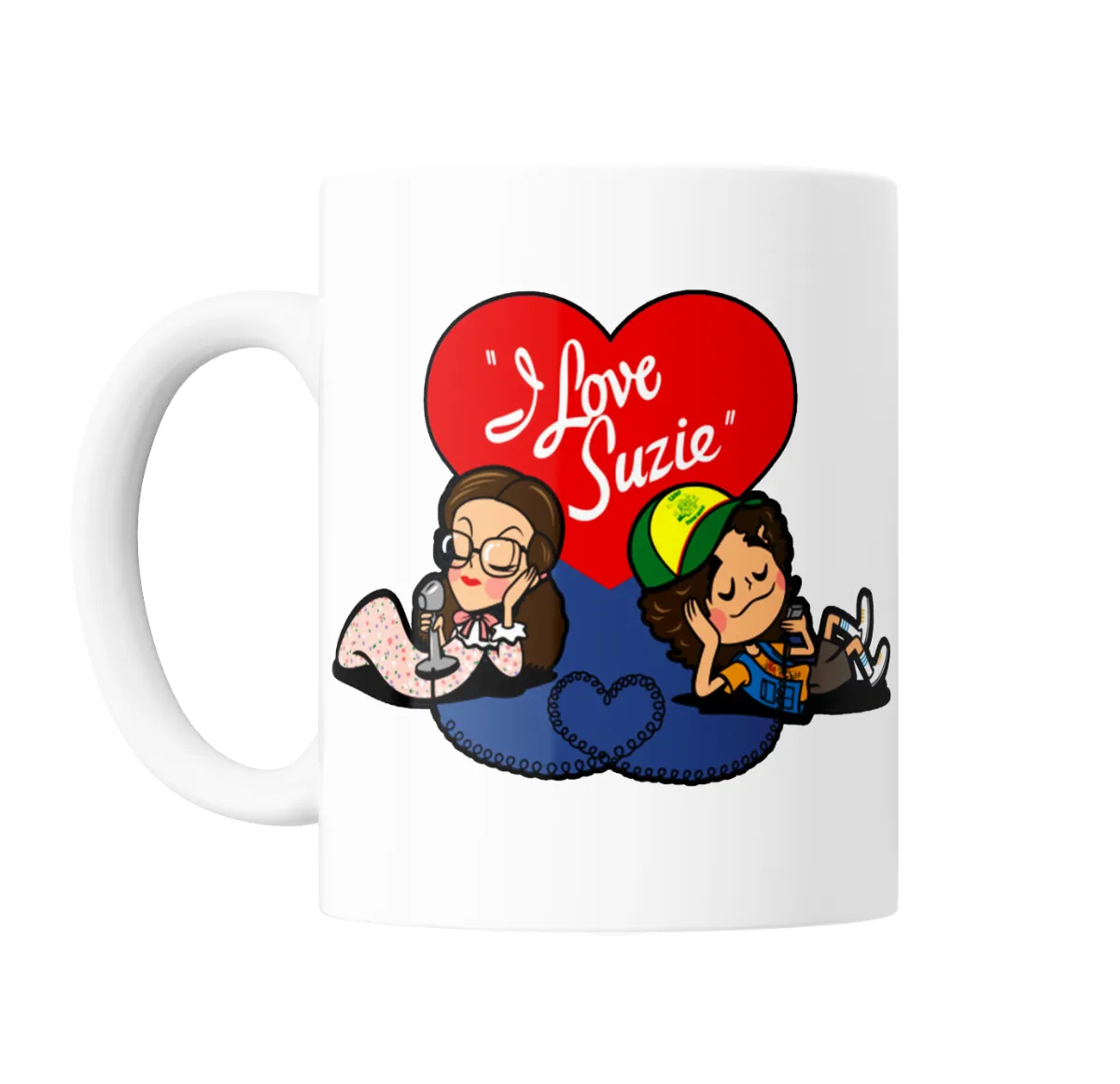 Taza de Cerámica Stranger Things Dustin y Suzie I Love Suzie - vista 2