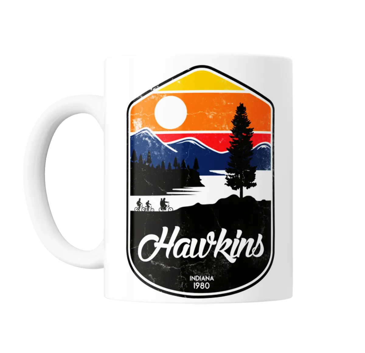 Taza de Cerámica Stranger Things Hawkins Indiana 1980 - vista 2