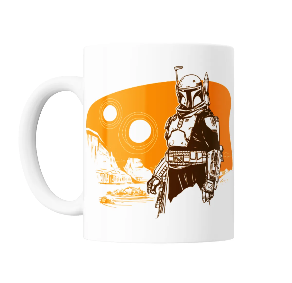 Taza de Cerámica Star Wars Boba Fett Desierto Tatooine - vista 2