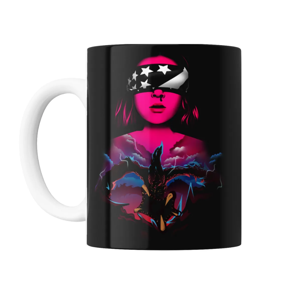 Taza de Cerámica Stranger Things Eleven y Demogorgon - vista 2