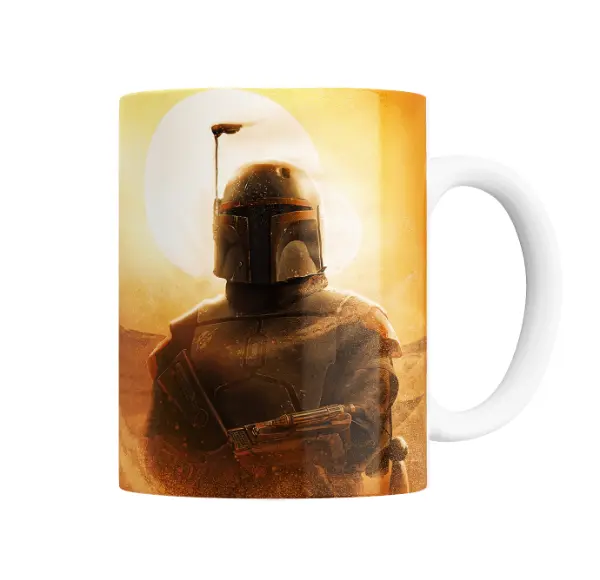 Taza de Cerámica Boba Fett Star Wars Desierto Atardecer