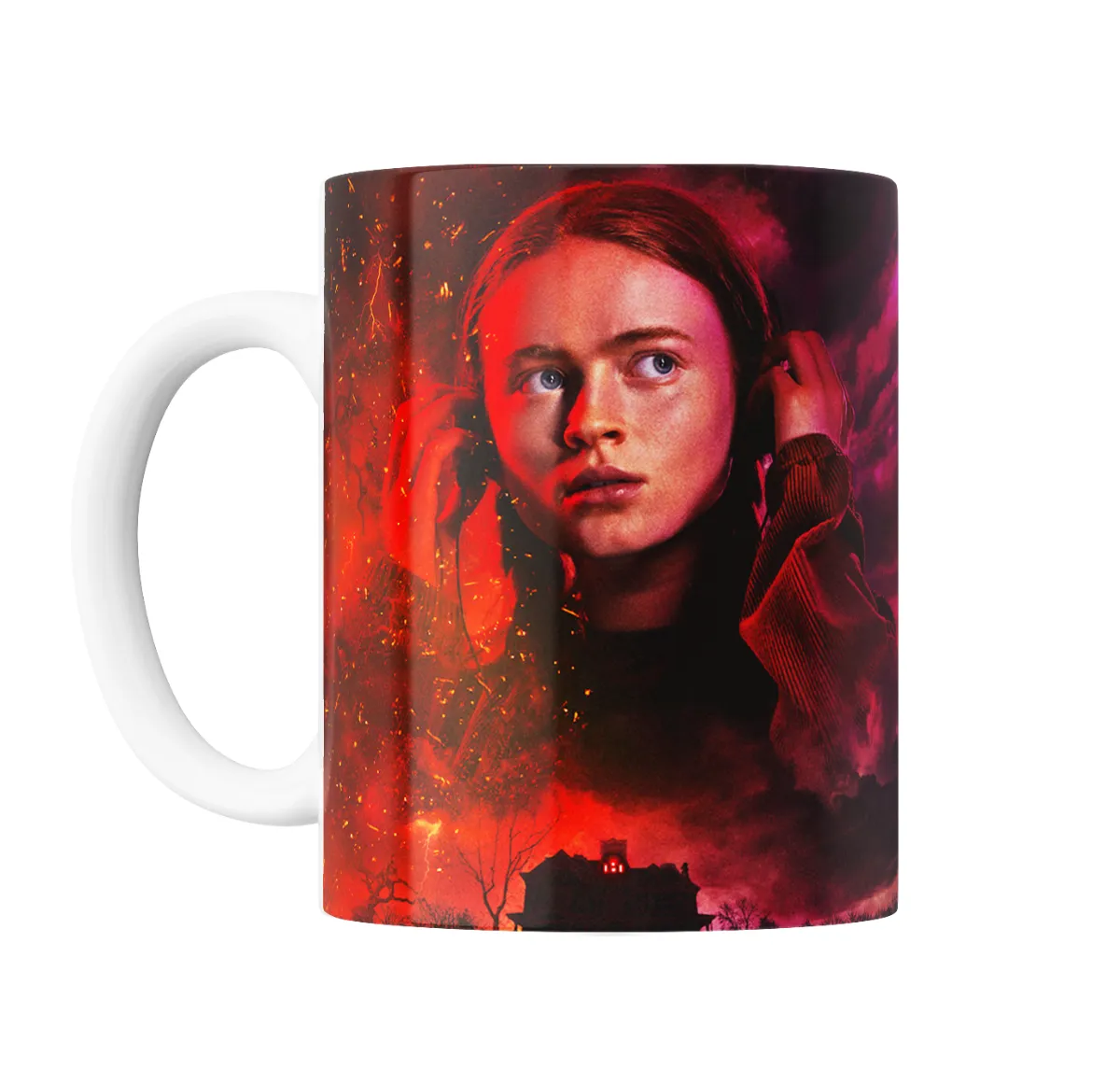 Taza de Cerámica Stranger Things Max Mayfield Tonos Rojos - vista 2