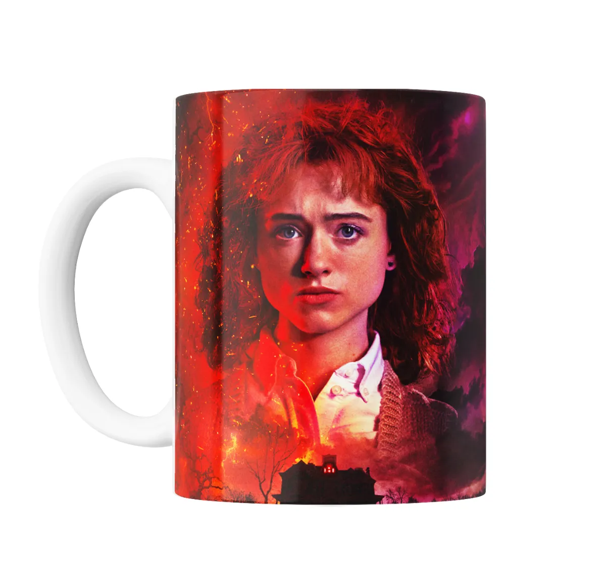 Taza de Cerámica Stranger Things Chica Pelirroja Casa Oscura - vista 2