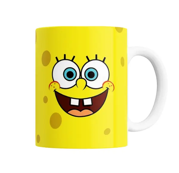 Taza de Cerámica Bob Esponja Cara Sonriente