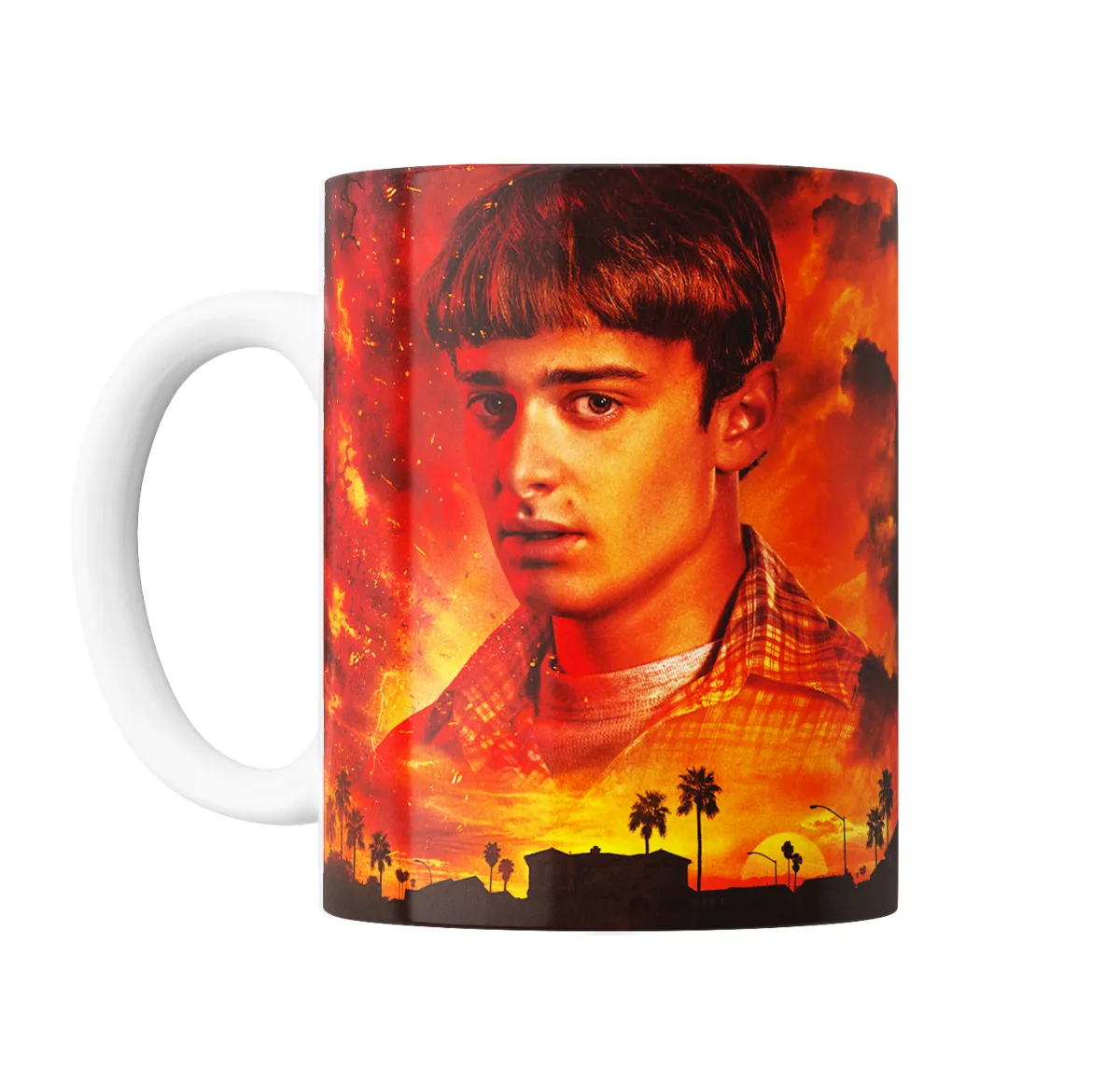 Taza de Cerámica Stranger Things Will Byers Llamas y Palmeras - vista 2