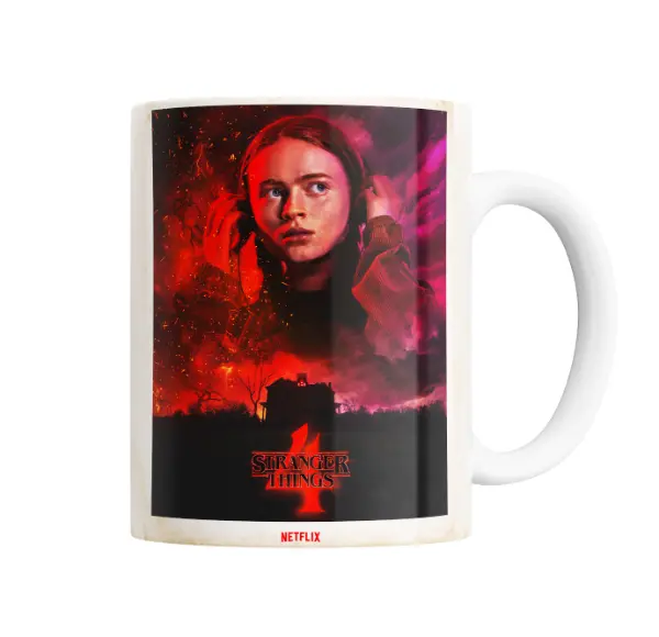 Taza de Cerámica Stranger Things 4 Max Póster Netflix