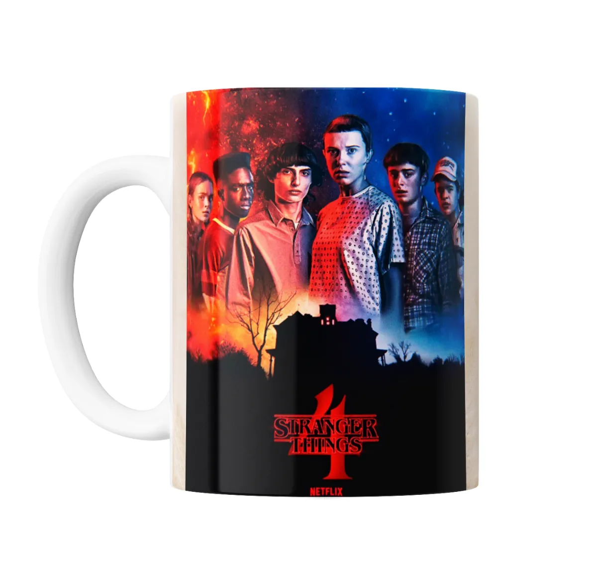 Taza de Cerámica Stranger Things 4 Elenco - vista 2