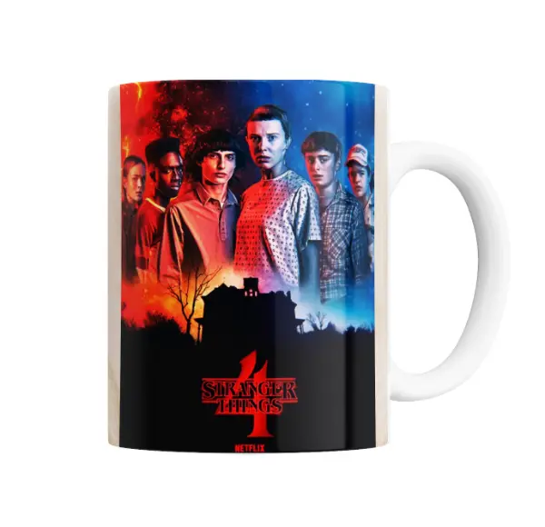 Taza de Cerámica Stranger Things 4 Elenco