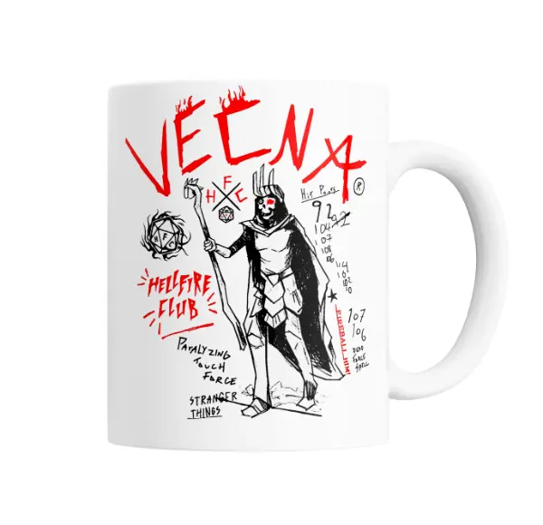 Taza de Cerámica Stranger Things Vecna Hellfire Club