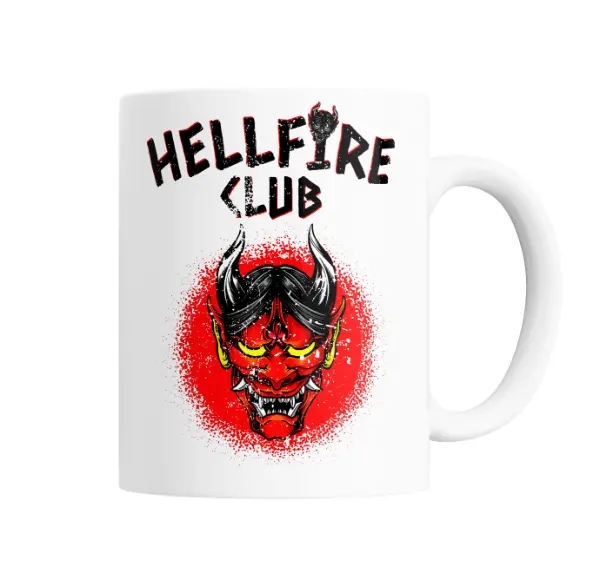 Taza de Cerámica Stranger Things Hellfire Club Demogorgon