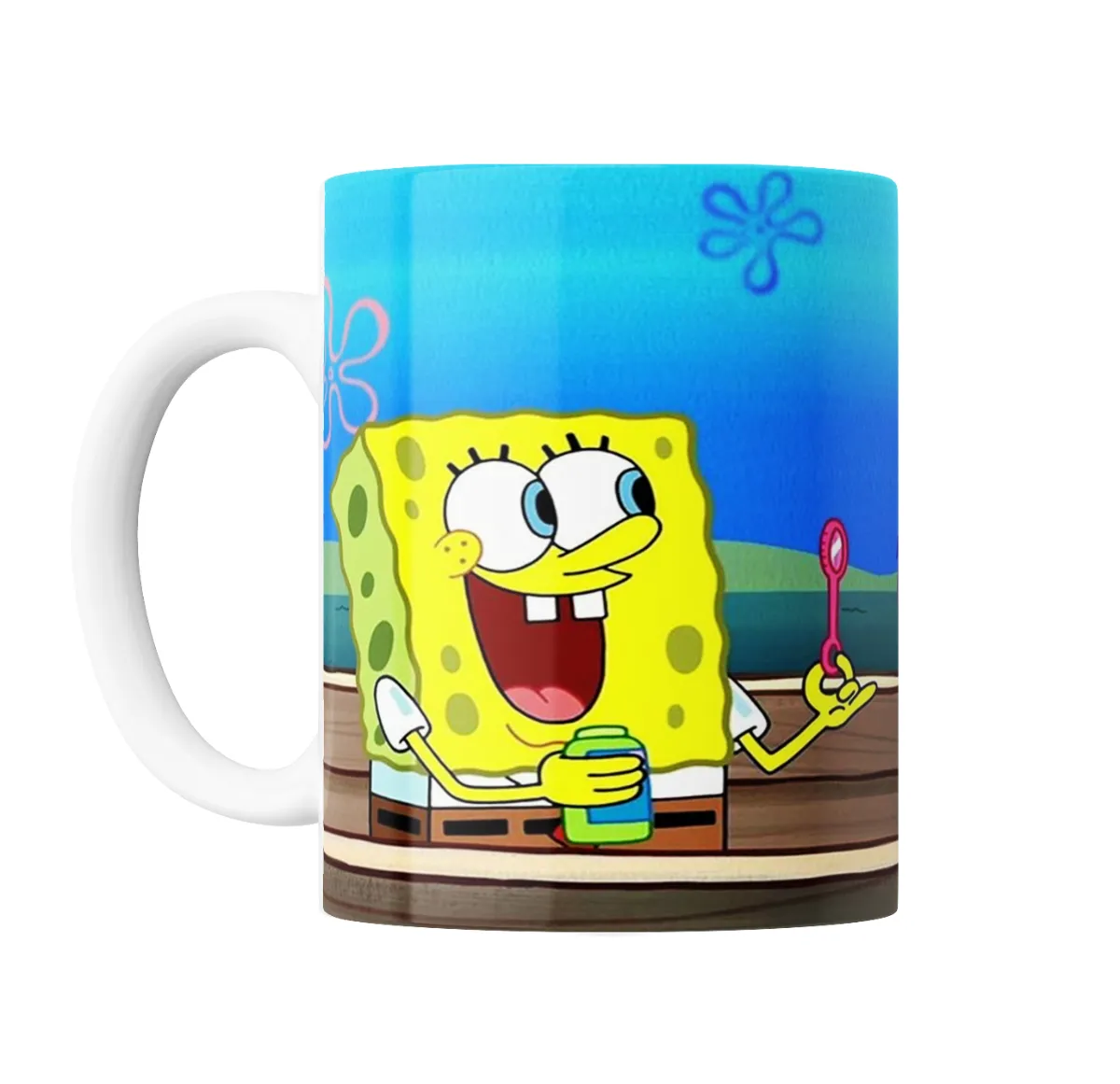 Taza de Cerámica Bob Esponja Burbujas Sonriente - vista 2