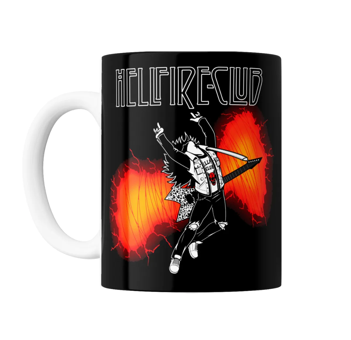 Taza de Cerámica Stranger Things Hellfire Club Guitarrista - vista 2