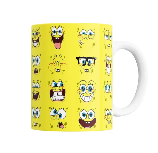 Taza de Cerámica Bob Esponja Expresiones