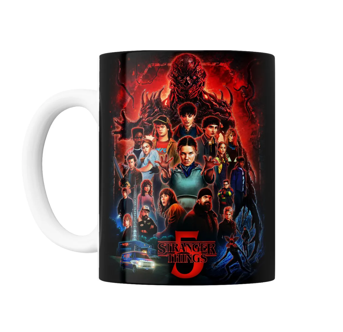 Taza de Cerámica Stranger Things 5 Poster Completo - vista 2