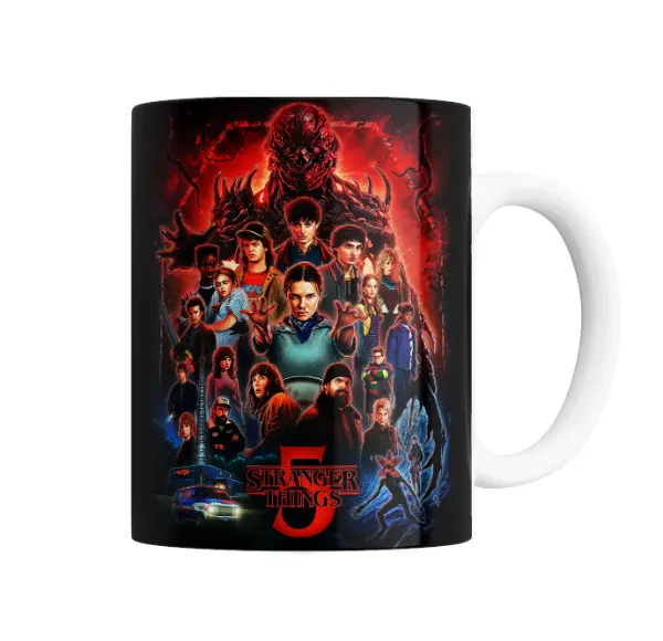Taza de Cerámica Stranger Things 5 Poster Completo