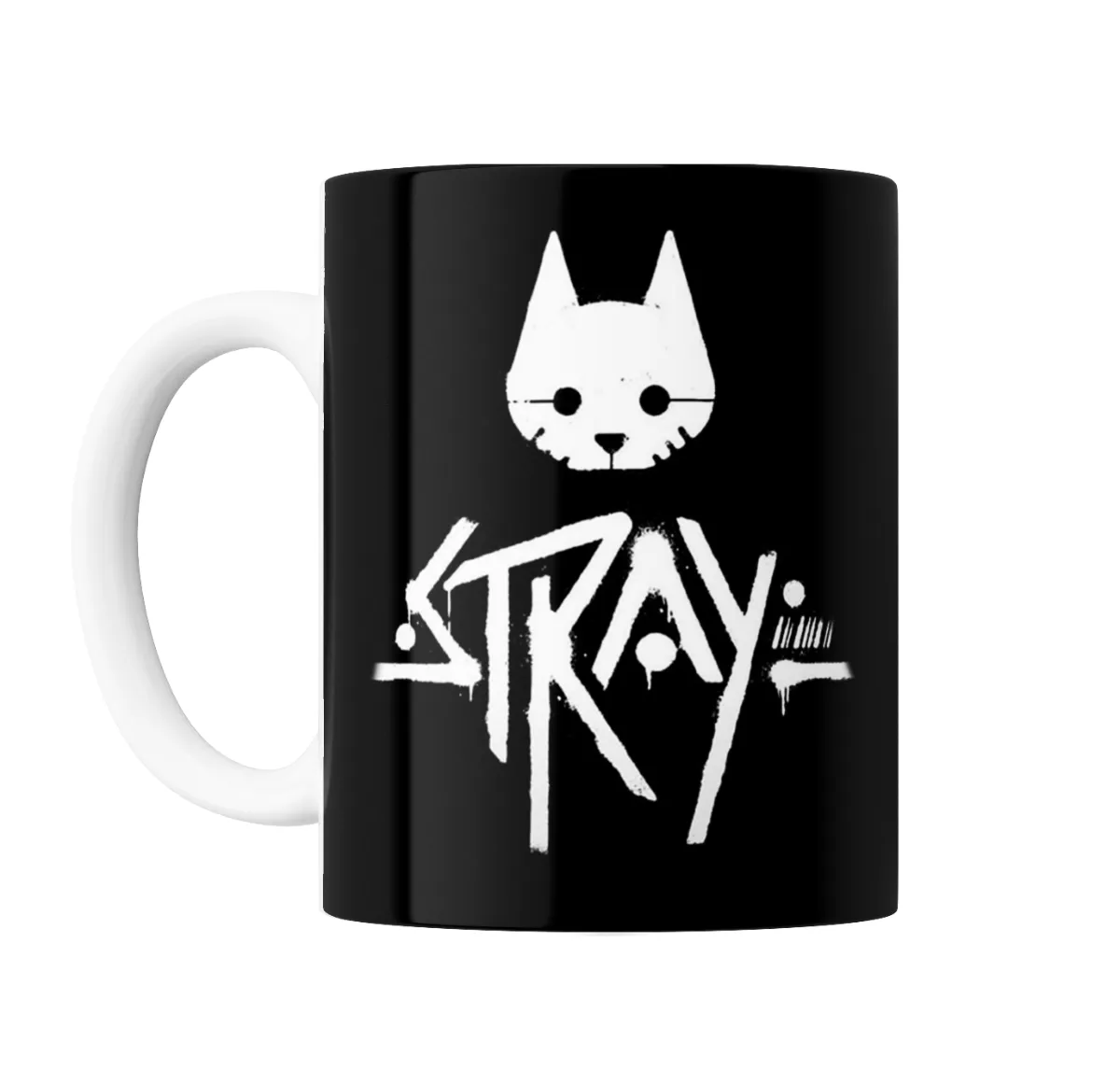 Taza de Cerámica Stray Gato Logo - vista 2