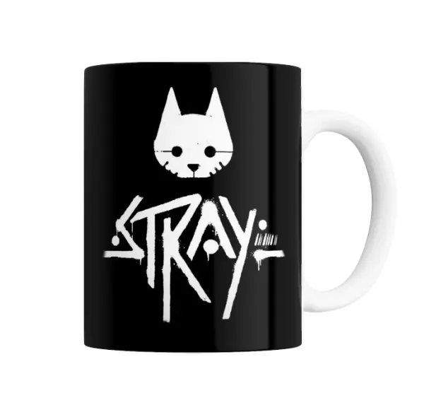 Taza de Cerámica Stray Gato Logo