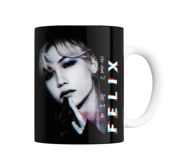 Taza de Cerámica Stray Kids Felix Retrato Glitch