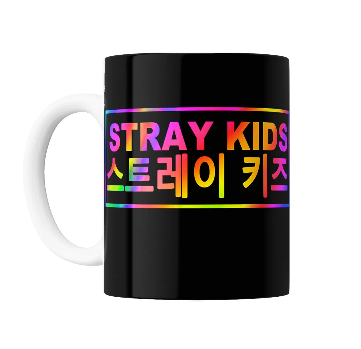 Taza de Cerámica Stray Kids Logo Arcoíris - vista 2