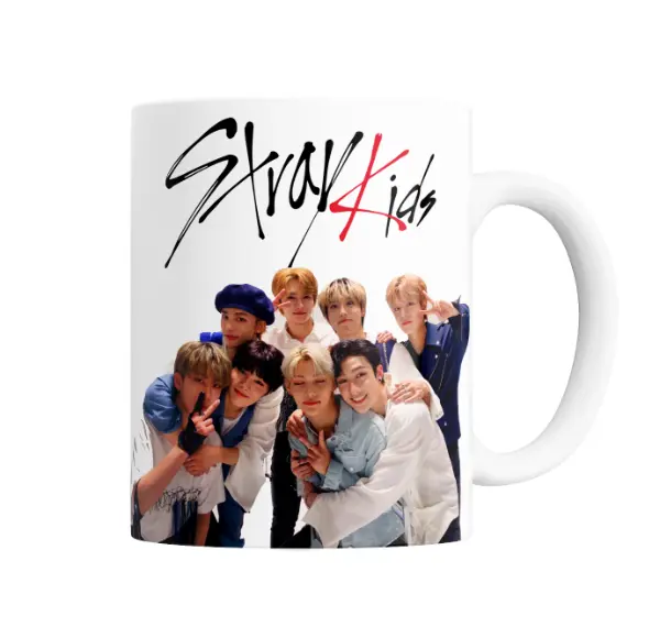 Taza de Cerámica Stray Kids Grupo Foto Logo