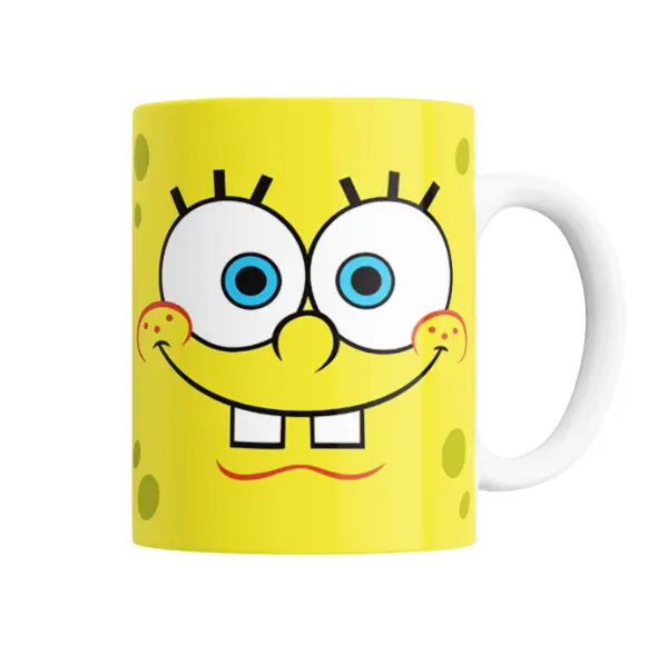 Taza de Cerámica Bob Esponja Cara Sonriente