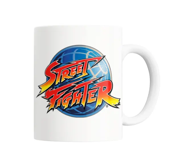 Taza de Cerámica Street Fighter Logo Mundial