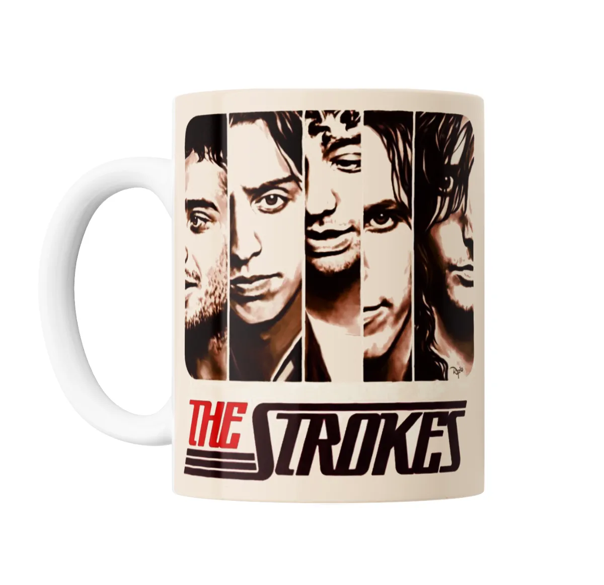 Taza de Cerámica The Strokes Retrato en Bandas - vista 2