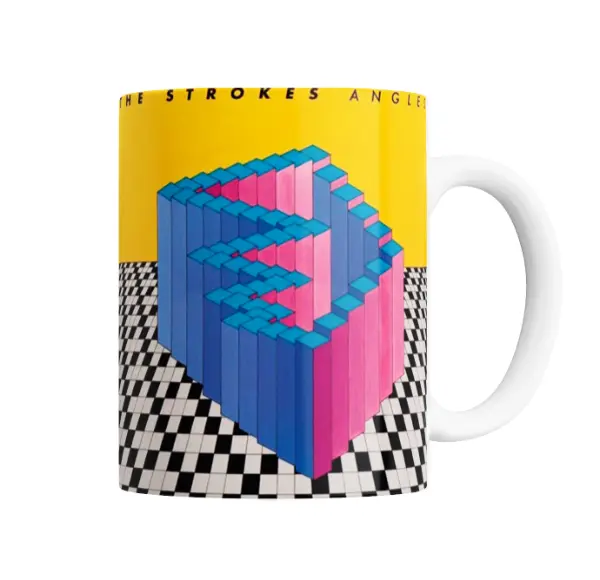 Taza de Cerámica The Strokes Angles Cubo Isométrico