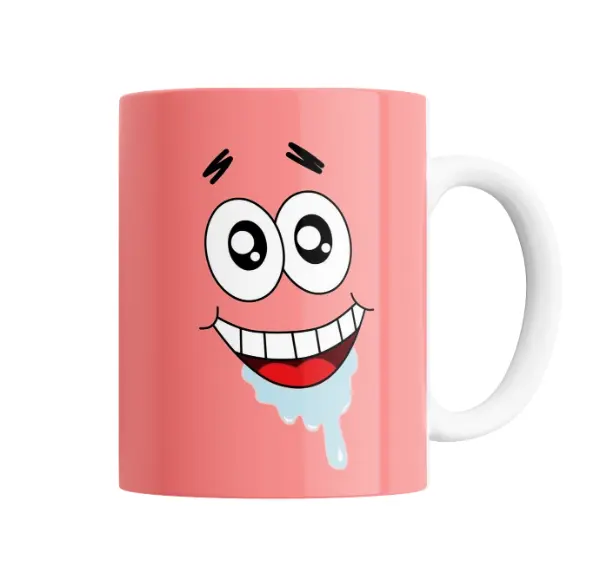 Taza de Cerámica Bob Esponja Patricio Cara Sonriente