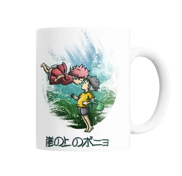 Taza de Cerámica Studio Ghibli Ponyo sobre el acantilado