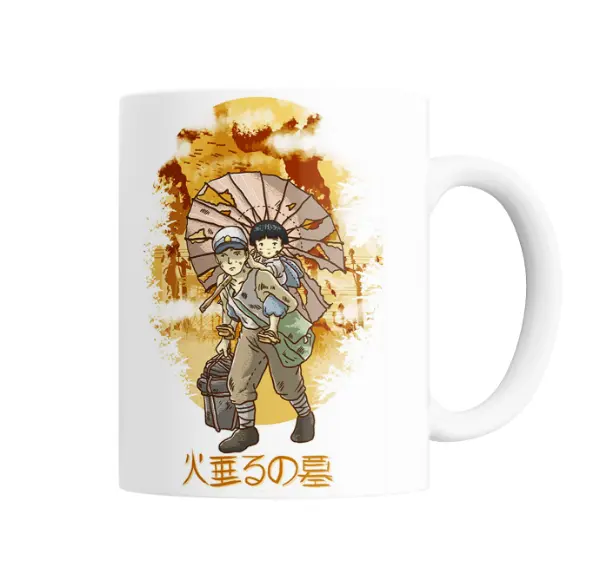 Taza de Cerámica Studio Ghibli La Tumba de las Luciérnagas Seita y Setsuko