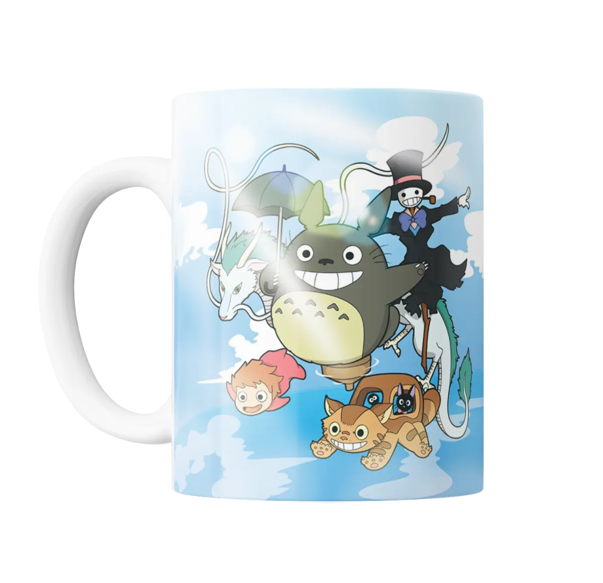 Taza de Cerámica Studio Ghibli Totoro, Catbus y Ponyo - vista 2