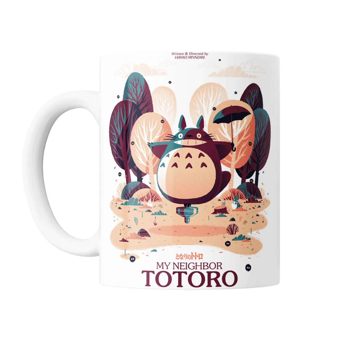 Taza de Cerámica Studio Ghibli Mi Vecino Totoro Bosque de Otoño - vista 2