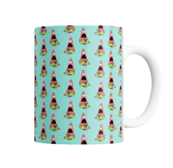 Taza de Cerámica Bob Esponja Patricio Estampado