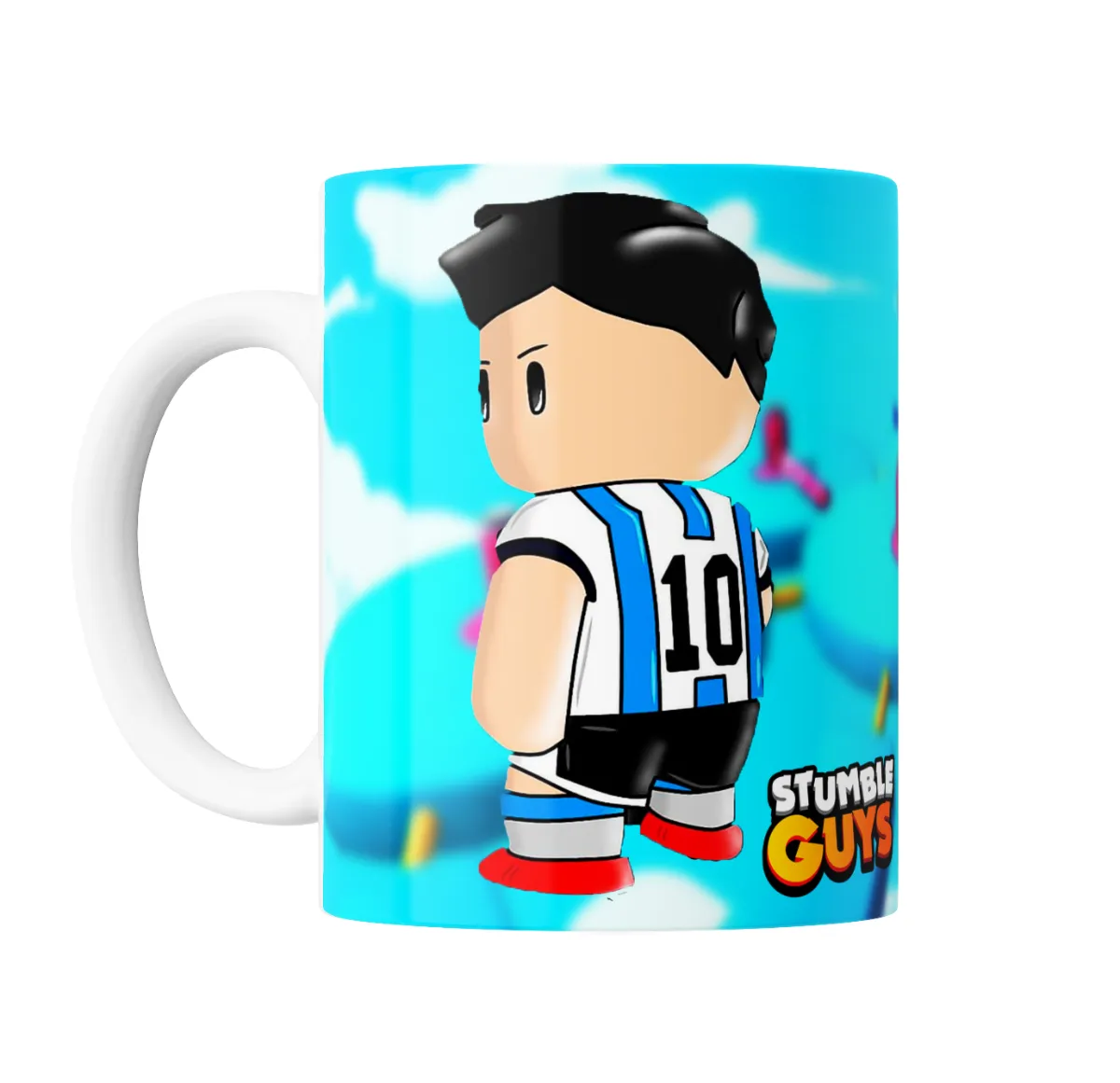Taza de Cerámica Stumble Guys Personaje Camiseta Argentina 10 - vista 2