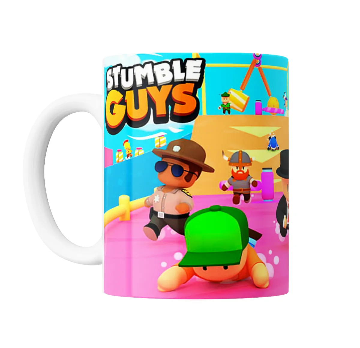 Taza de Cerámica Stumble Guys Personajes en Batalla - vista 2