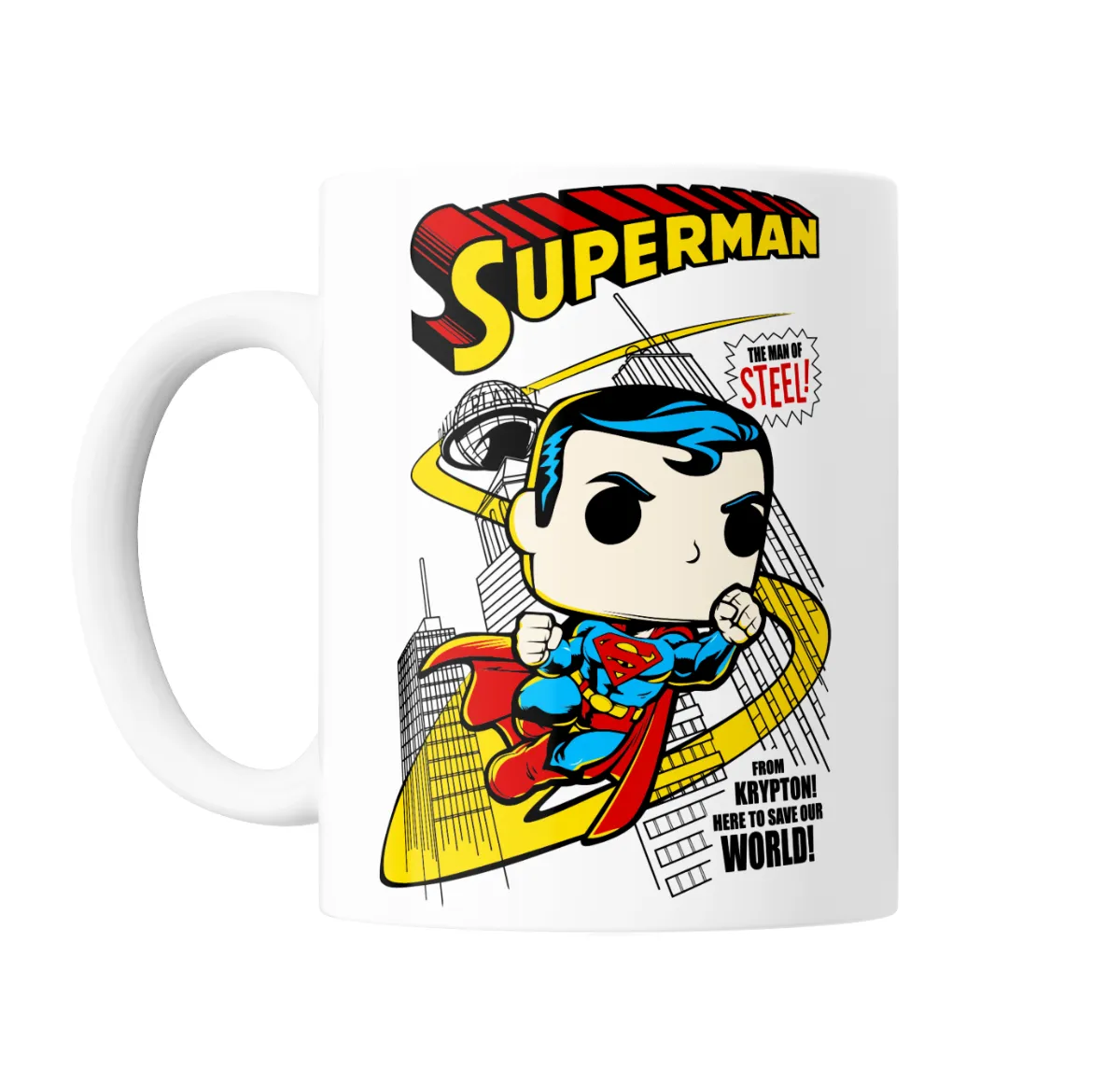 Taza de Cerámica Superman Estilo Funko Pop Krypton - vista 2