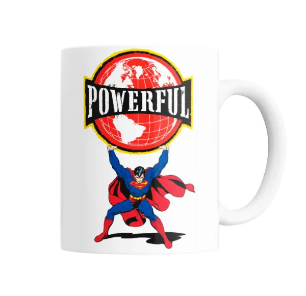 Taza de Cerámica Superman Powerful Globo
