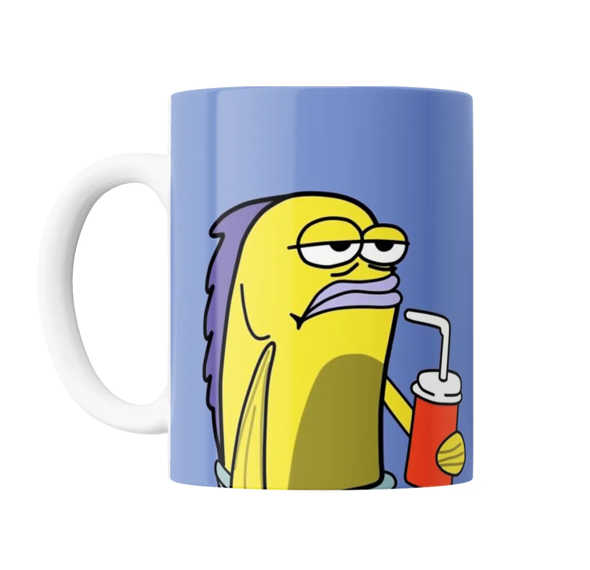 Taza de Cerámica Bob Esponja Pez Amarillo con Gaseosa - vista 2