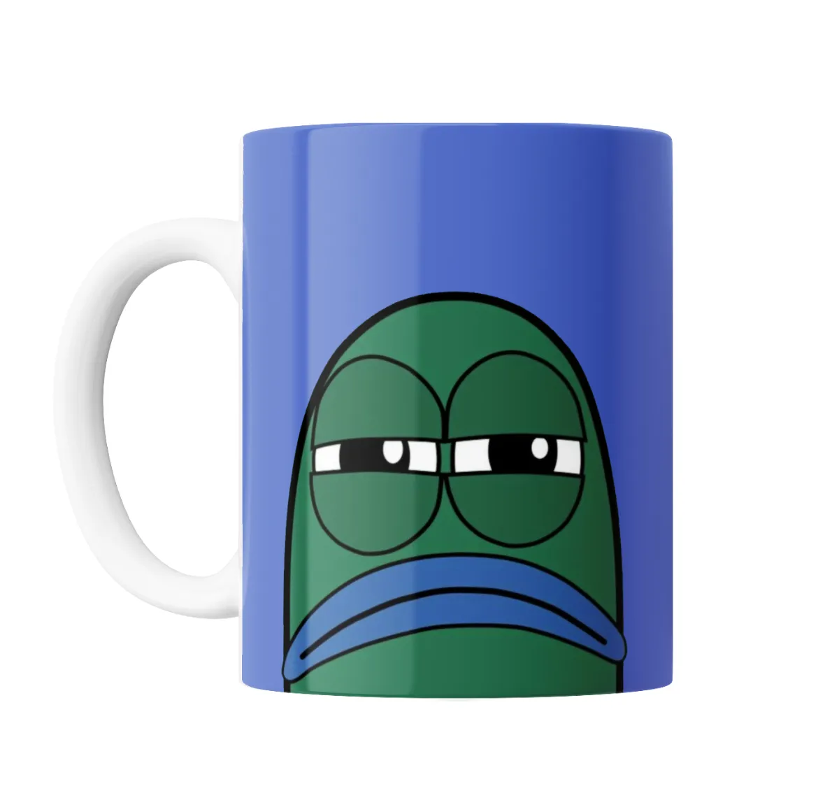 Taza de Cerámica Bob Esponja Cara Aburrida Sceptic Fish - vista 2