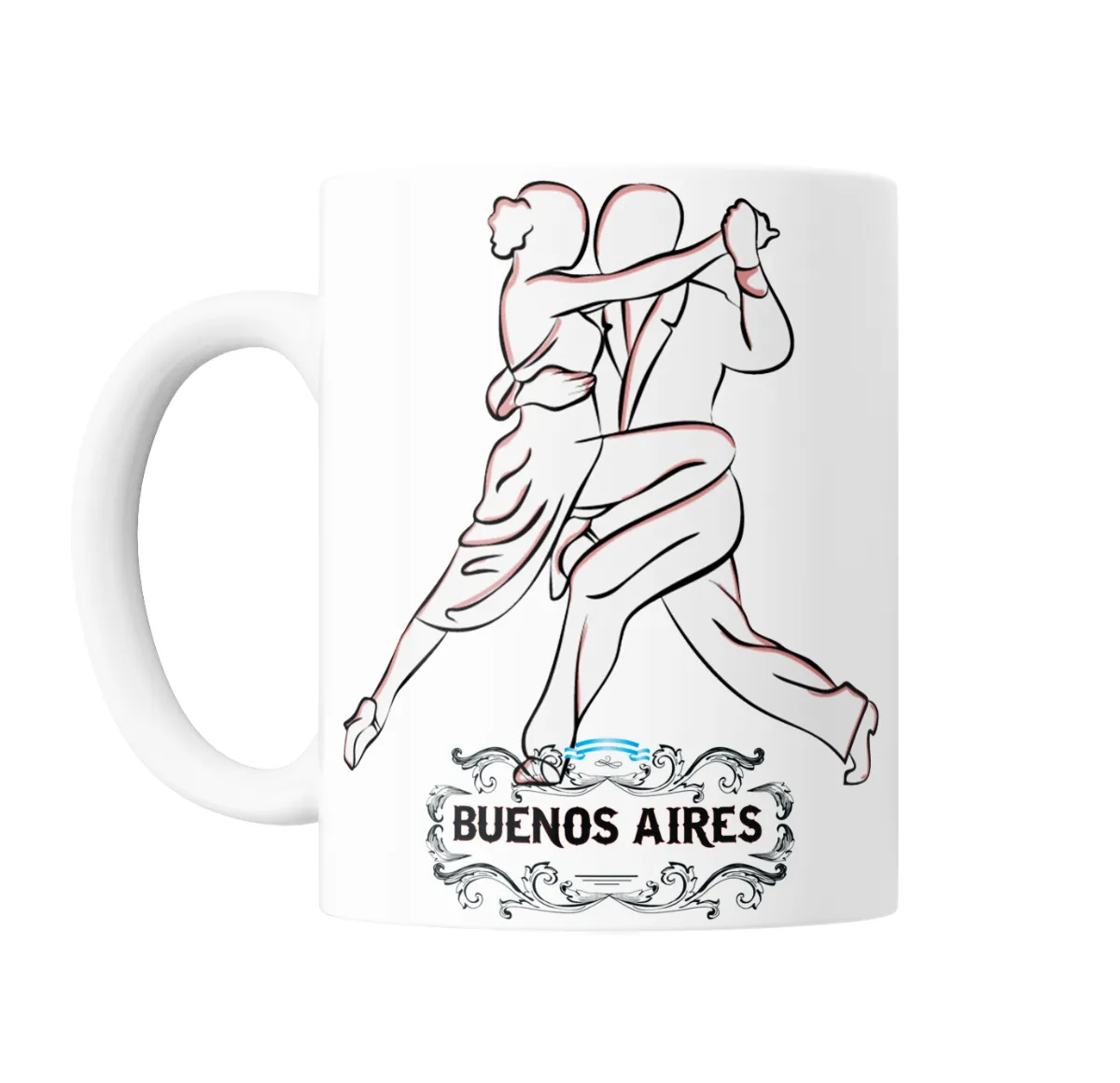Taza de Cerámica Tango Buenos Aires Pareja Bailando - vista 2
