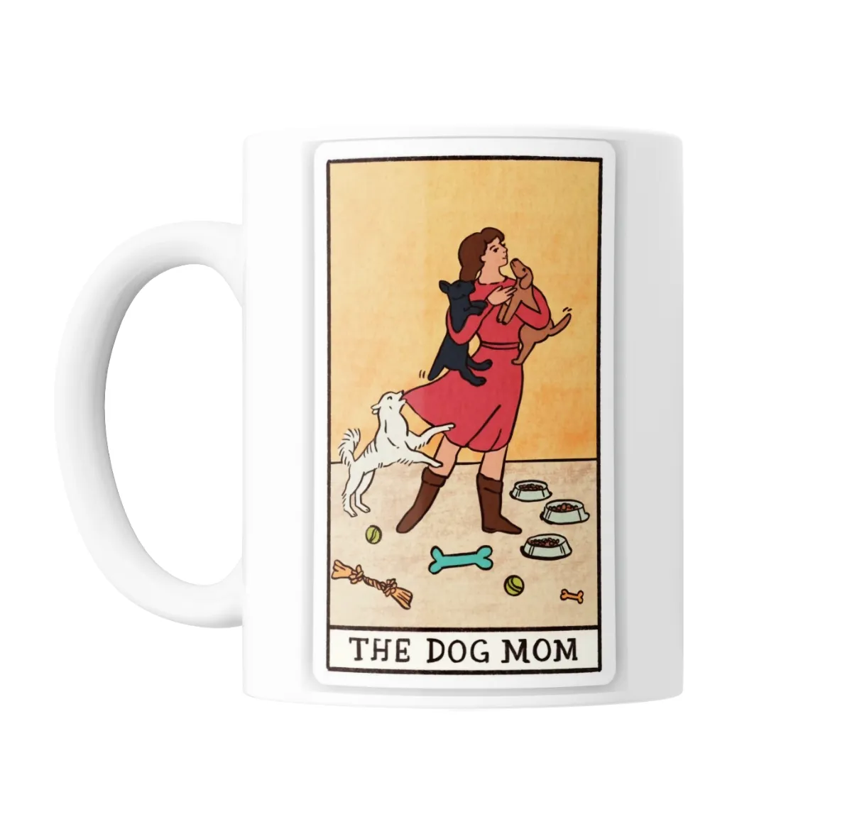 Taza de Cerámica Tarot The Dog Mom - vista 2